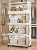 3 Tier Collapsible Storage Boxes with Doors and Wheels 42cm Stackable Storage Cabinet for Craft Home Pantry DormTransparent