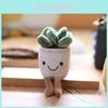 Giocattolo Appeso Pianta Succulenta Peluche Carina in Vaso con Portachiavi per Regalo e Decorazione