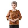 New Grandma Style: Chinese Spring/Summer Three-Quarter Sleeve Shirt for Middle-Aged & Elderly Women