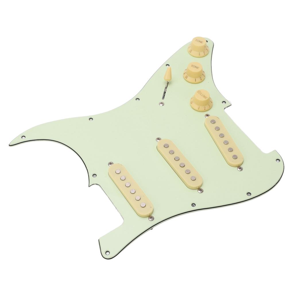 SSS E-Gitarren Schlagbrett Vintage Grün Komplettes Schaltungspanel E-Gitarren Kratzbrett