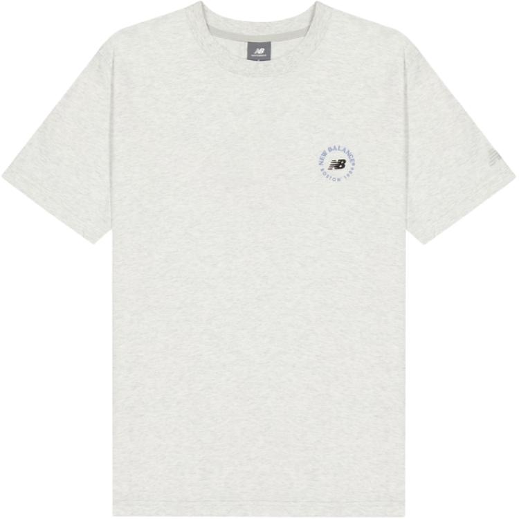 New Balance T Shirts Men s Gray Crew Neck Moderate MT51873-AHH XL 180