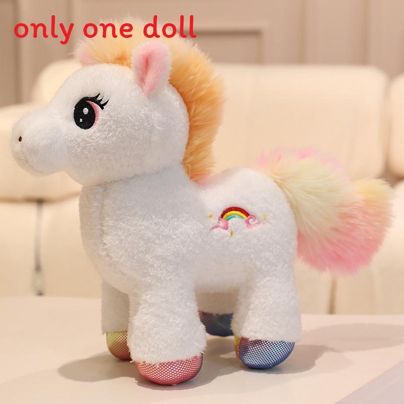 Unicorn Plush Toy Animal Figurine With Short Plush Material For Kids Gift And Collection