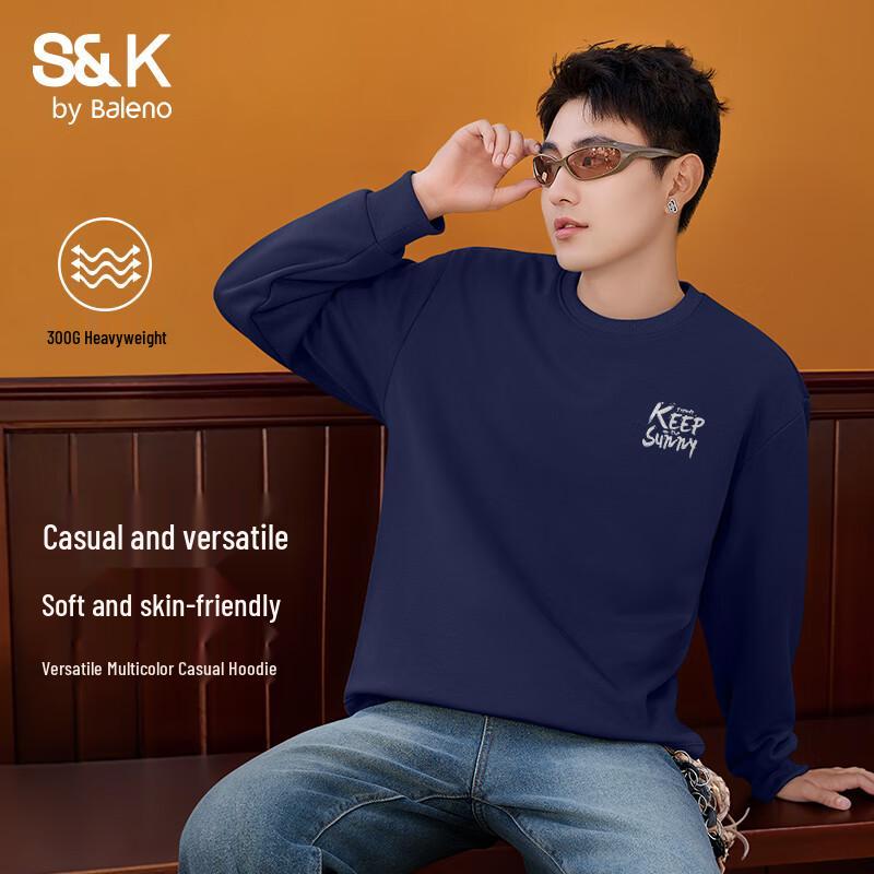 Baleno Men's Trendy Oversized Crewneck Sweatshirt