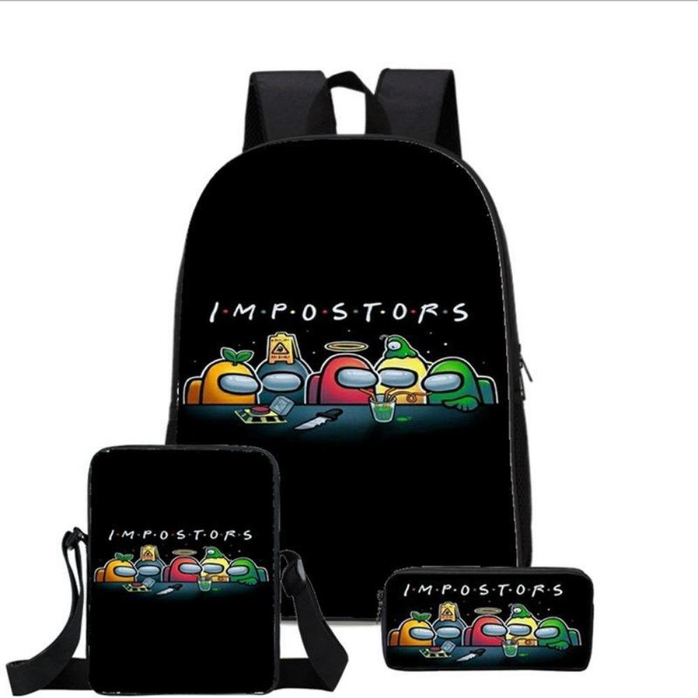 Among Us Middle School Student School Bag Cartoon School Bag Children's Backpack Backpack Satchel Moving