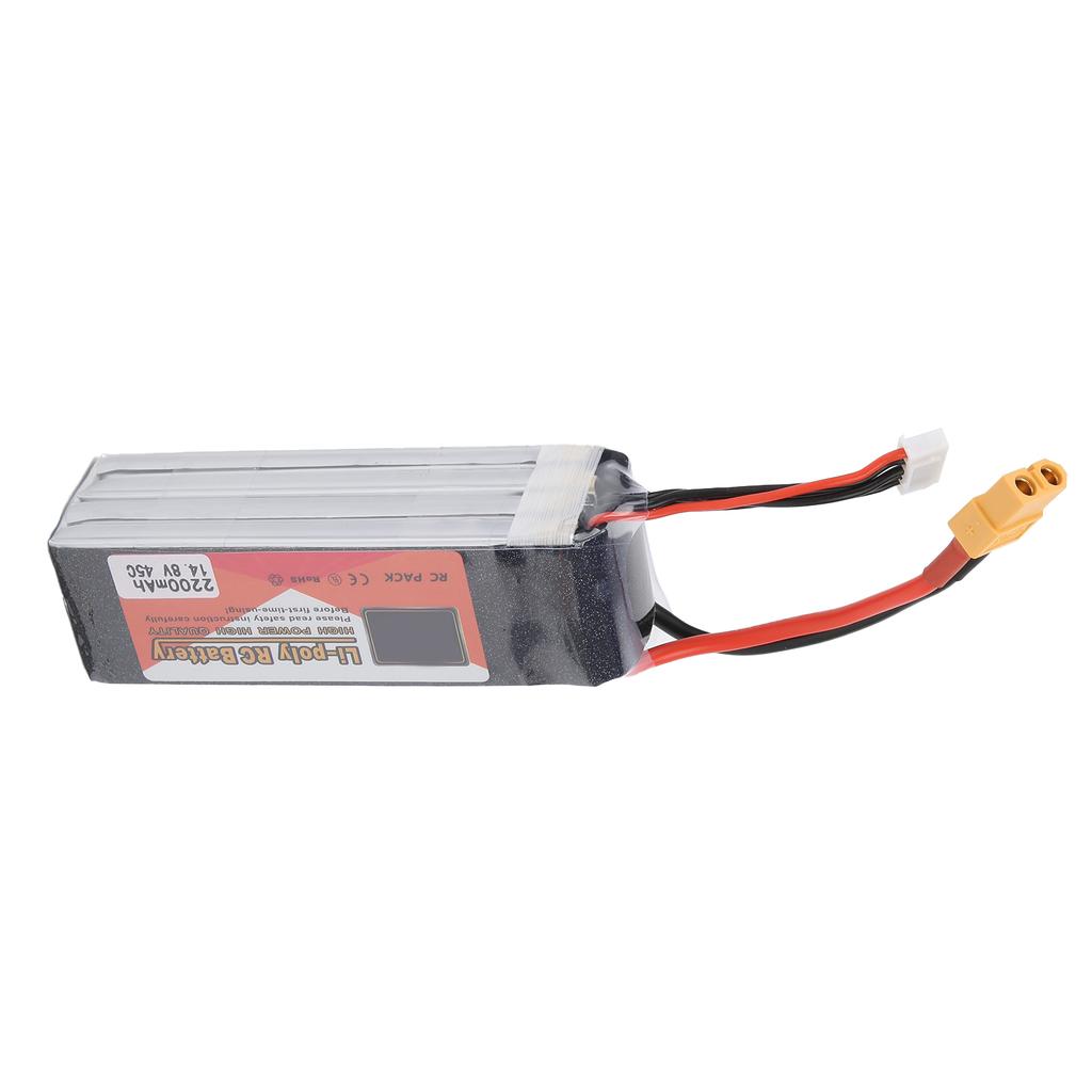 4S Lipo Battery 14.8V 2200mAh 45C XT60 Plug Large Capacity Battery for Remote Control Car