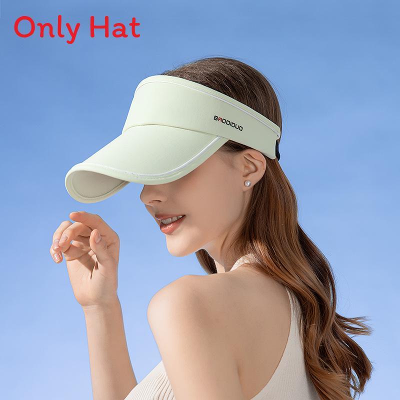 Summer Ice Silk Sun Hat With Uv Shield And Breathable Design For Women зелёный
