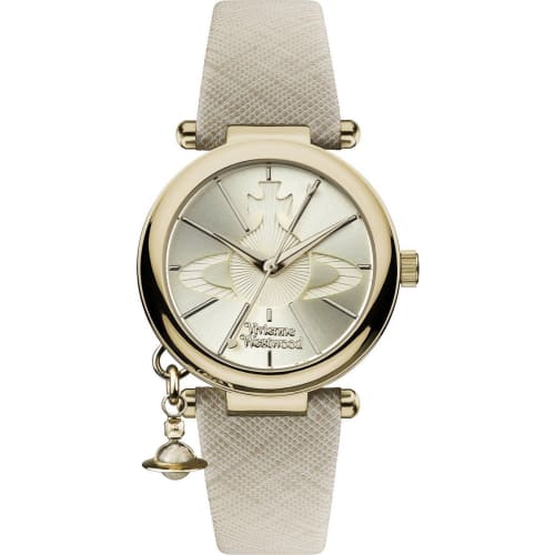 

Vivienne Westwood Women s Watch #VV006GDCM Color: Dial Color: Gold / Case Color: Gold / Strap Color: Beige