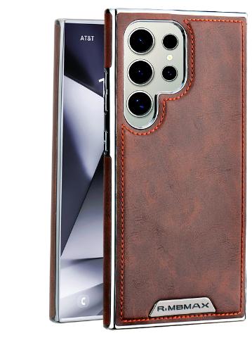 

Кожаный чехол для телефона для Samsung Galaxy S24 S23 Ultra Plus S24Ultra S23Ultra S24Plus S23Plus Ударопрочная защитная крышка Galaxy S24 Ultra коричневый