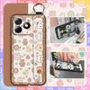 Kickstand Phone Holder Phone Case For Ulefone Note18 Ultra Anti-knock Wrist Strap Ring Anti-dust Soft case Silicone Cute