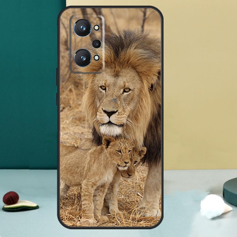 

Lion Alpha Male Cub For OPPO Realme C33 C55 C35 C31 C30 C21Y C25 C11 C15 GT Neo 5 3T 2T 8 9 10 11 Pro Plus Case For Realme GT Neo5