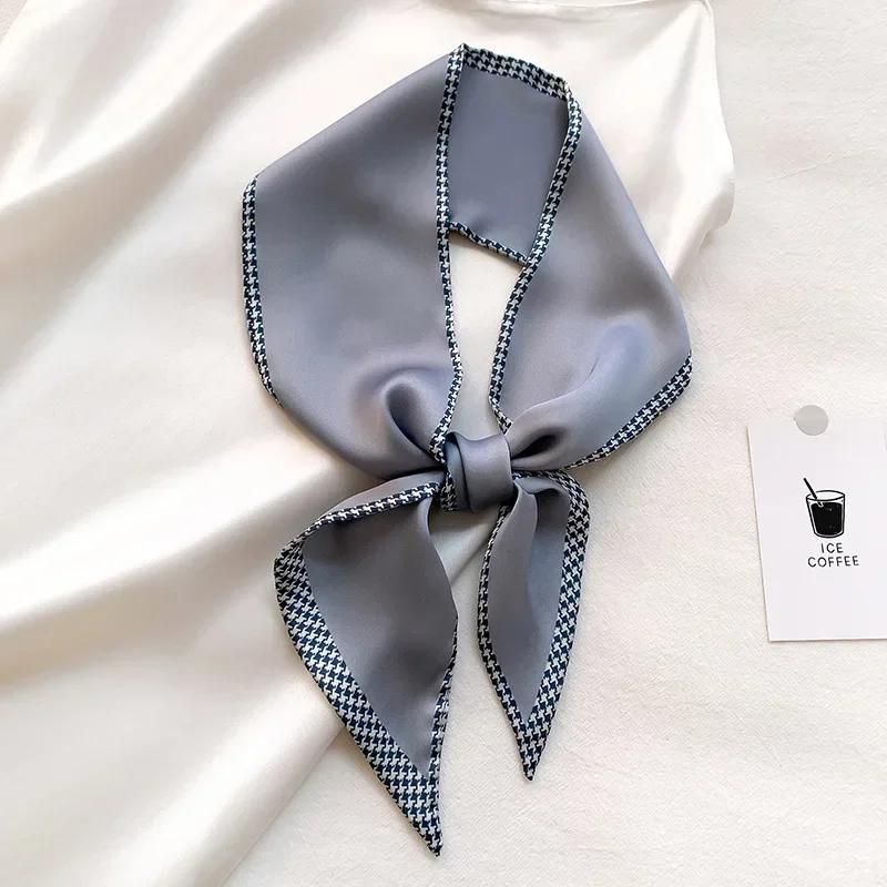 Fashion Print Hair Ribbon Scarf Women Neck Tie Bag Scarfs Satin Silk Skinny Headscarves Ladies Foulard Floral Bands 2026 New