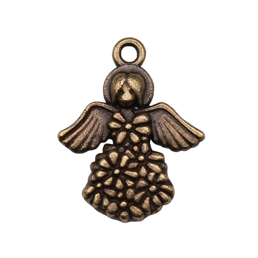 Angel Charms Alloy Fairy Pendants For Religious Holiday Jewelry Making