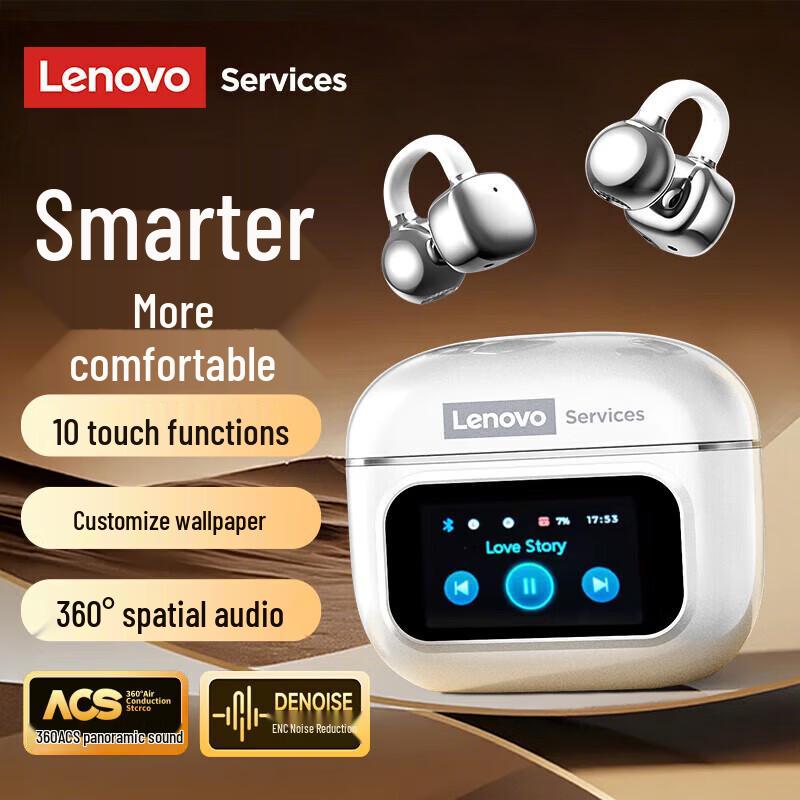 Lenovo RS107 Open-Ear Clip Bluetooth Earbuds