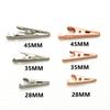10pcs/lot 28MM Metal Alligator Clip S4 Crocodile Electrical Clamp for Testing Probe Meter Black Red Dropshipping