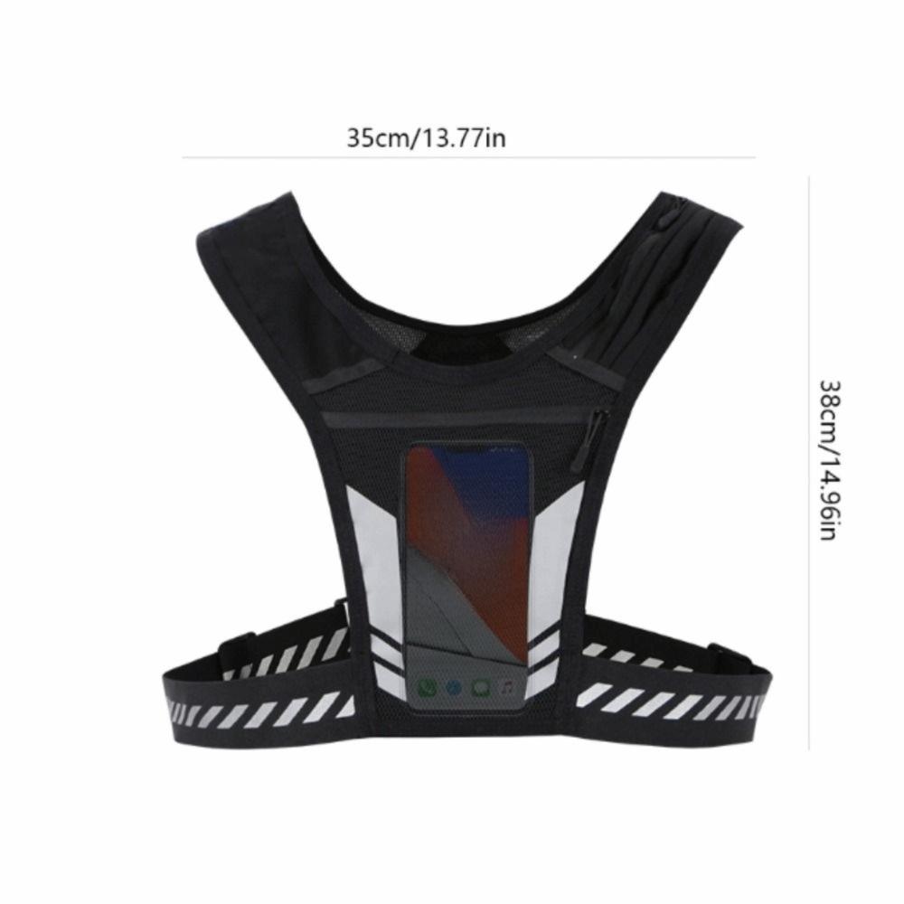 Universal Fit Reflective Running Backpack Mesh Breathable Sport Running Vest Sport Activities