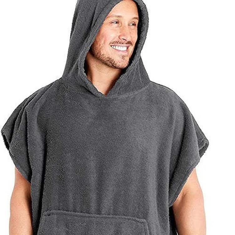 Hooded Quick-Dry Coral Fleece Bath Towel Robe