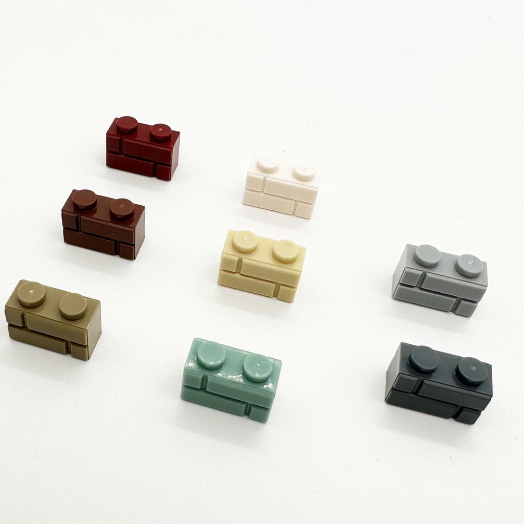 600pcs Bricks Parts DIY 98283 1x2 Checkered Brick Wall Brick Parts Compatible Educational Building Blocks Parts Toys