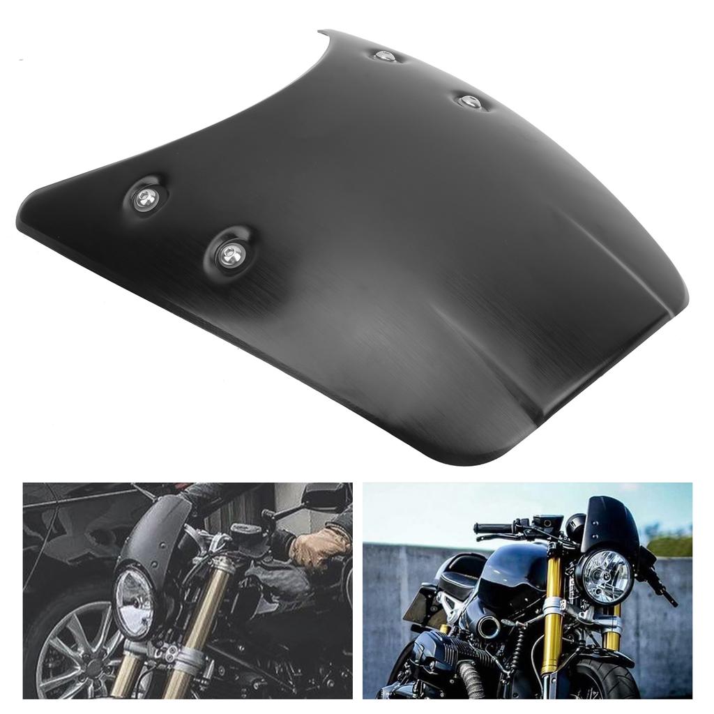 Black Aluminum Windshield Windscreen Headlight Fairing Fit for R NineT Pure Scrambler 2014‑2020