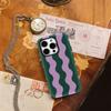 Lavender Wave Phone Case for IPhone 17AIR 16E 16 15 14 13 12 11 17 Pro Max Plus Double-layer Back Cover