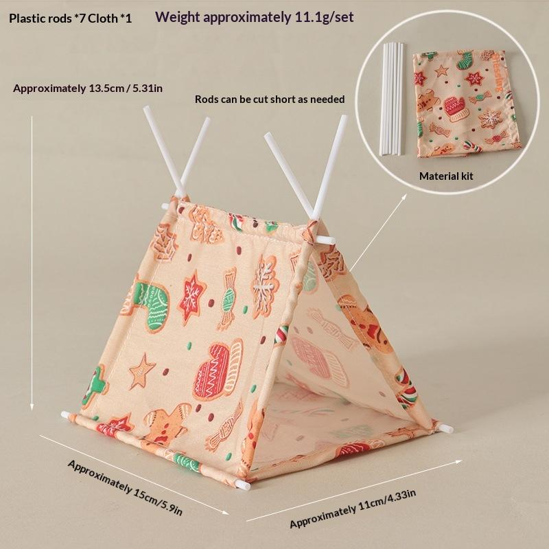 1:12 Scale Camping Tent Model Decoration Simulated Outdoor Tent Ornament Ob11 Doll Doll Small Tent Photo Props