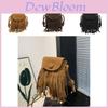 Borsa a Spalla Trendy Vintage con Frange Borsa a Tracolla Chic nei Colori Nero Marrone Caffè per Donna
