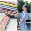 100*140cm Summer Thin Seersucker Plaid Fabric For Diy Sewing Dress Shirt Pants Tablecloth Textile Anti-wrinkle Stripe Cloth