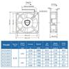 12025 Fan 5/12/24V Fan Dc Brushless Cooling Fan Usb 2Pin Pc Computer Case Cooler