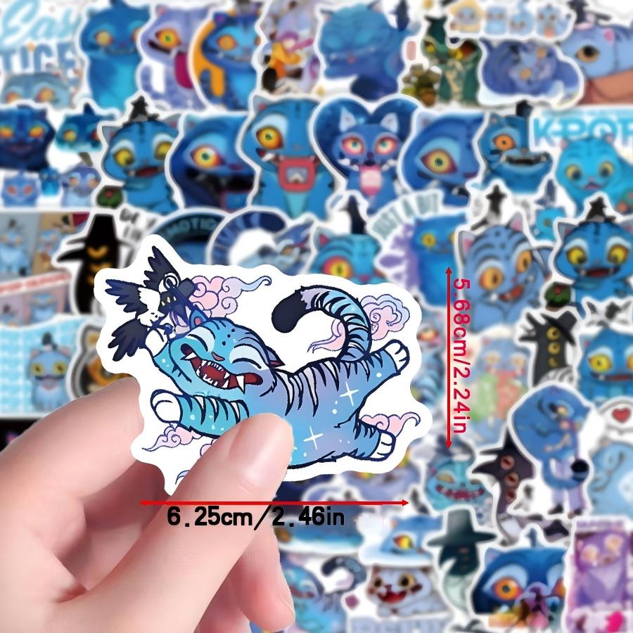 56pcs KPOP Demon Hunter Derpy Tiger Idol Movie Animes Cartoon Graffiti Stickers Phone Guitar Laptop Notebook Suitcase Cup Decals