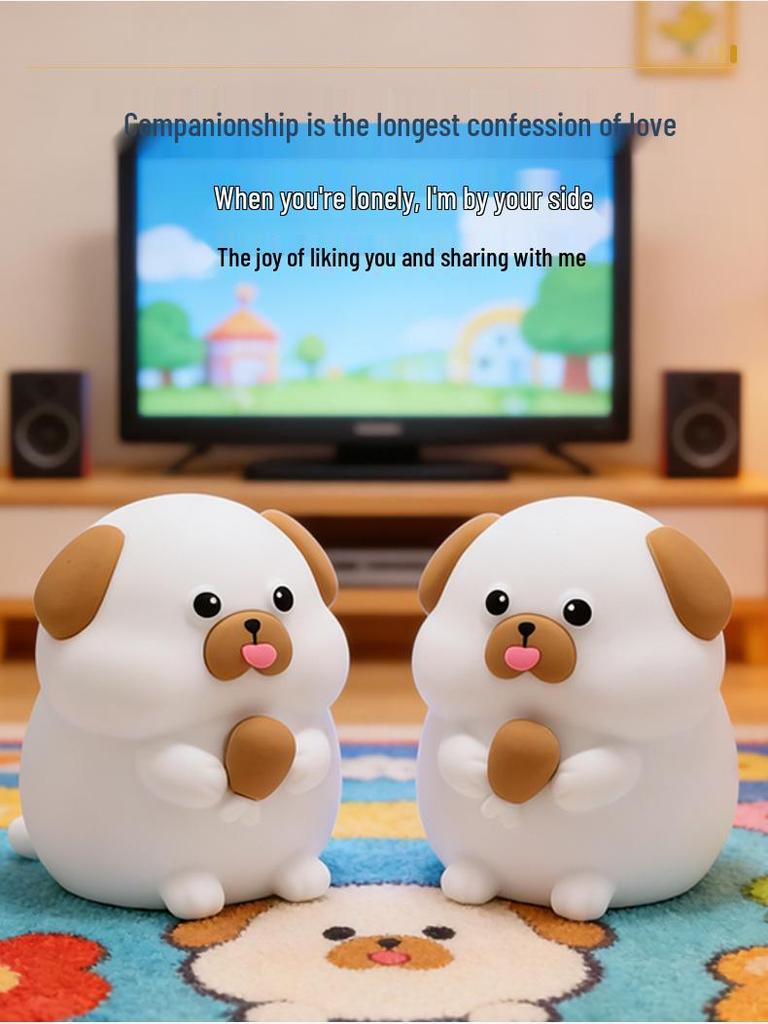 Greedy Dog Soft Silicone Night Light - Eye-Friendly Sleep and Nighttime Feed Companion