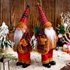 Multipurpose Holiday Ornament with Stylish Santa Doll Vibranting Fabric Christmas Collectible Figurines Daily Use