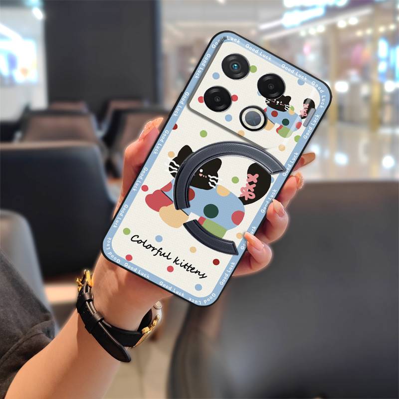 Phone Pouch Shockproof Phone Case For Infinix GT 20 Pro/X6871 Fashion Design Full Wrap Cute Silicone Graffiti Durable