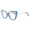 Full Rim Oversized Blue Smartbuy Collection Heike Hg60040 C3 Fashion Women Eyeglasses
