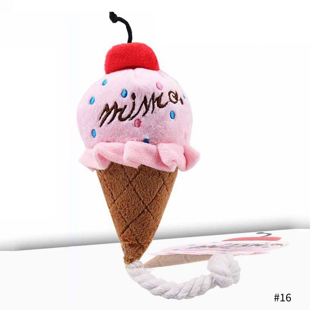 Plüsch Quietschspielzeug Hundespielzeug Bissfest Reinigen Hundekauspielzeug Welpentrainingsspielzeug Ball Obst Zeichentricktiere Tierbedarf