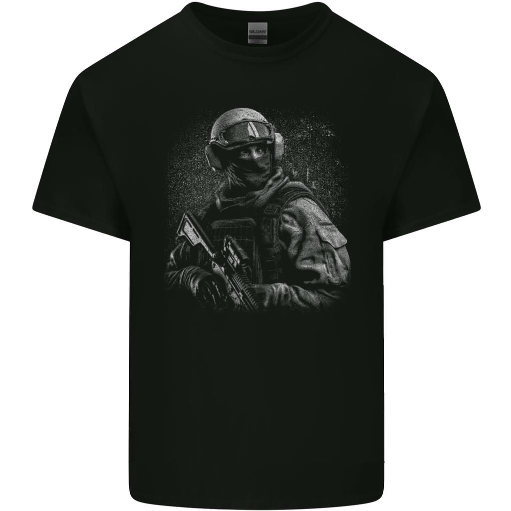 Soldier Special Forces Army Paras Marines Combat Unisexs Light Cotton TShirt