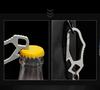 Titanium Mini Keychain Buckle with Elastic Hook Flashlight for Men's Waist