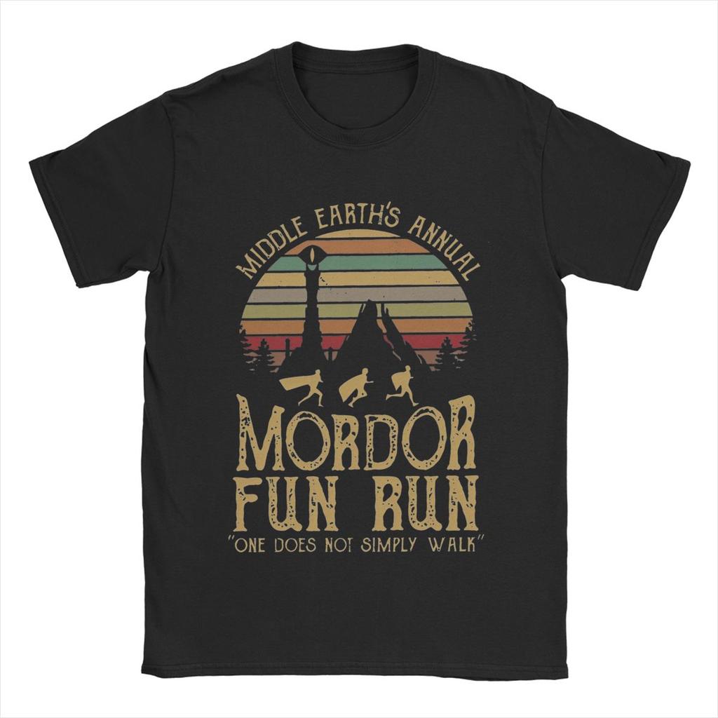 Men's Mordor L-Lords Of The R-Rings T Shirt Cotton Clothing Vintage Short Sleeve Round Neck Tee Shirt Original T-Shirt