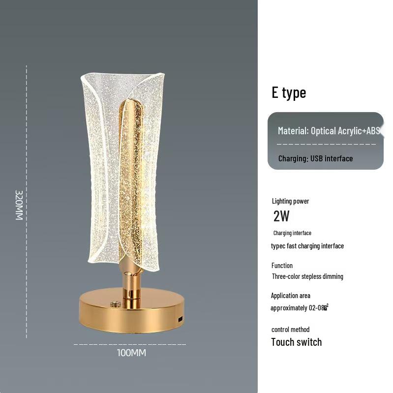 Nordic Acrylic Butterfly Table Lamp – Creative Bedside & Bar Atmosphere Decor Lamp for Hotels and Bedrooms.