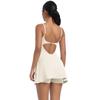 Anti Glare Base Sports Dress With Chest Cushion, Breathable Outdoor Golf Backless Camisole, Yoga Tennis Skirt For Women