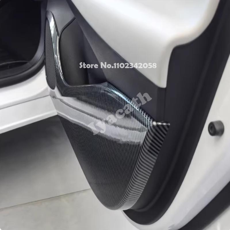 For Seal 05 /Seal 5 DM-i 2025 2026  ABS carbonfiber interior  Side Door panle Door Anti-kick Mat Anti-Dirty Protector Cover Trim