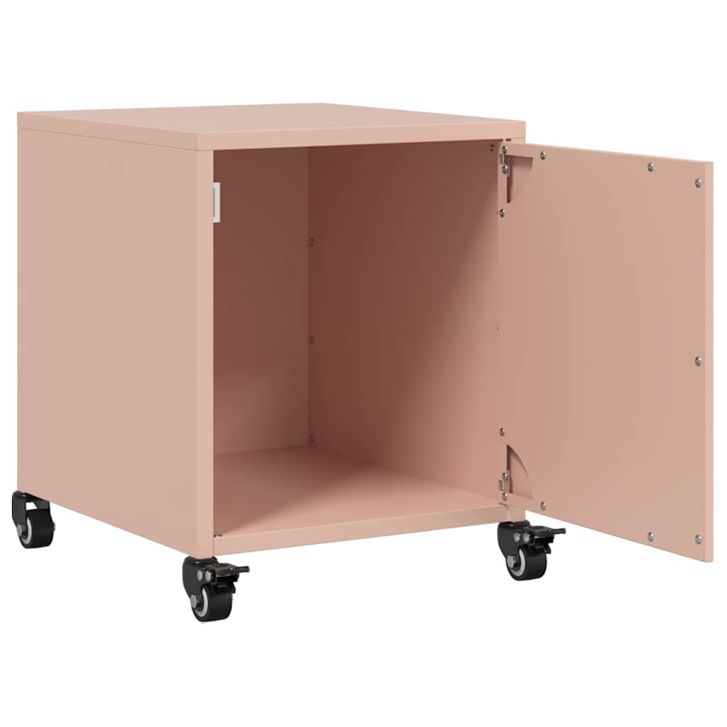 Pink Nightstand 36 x 38.5 x 43.5 cm Steel