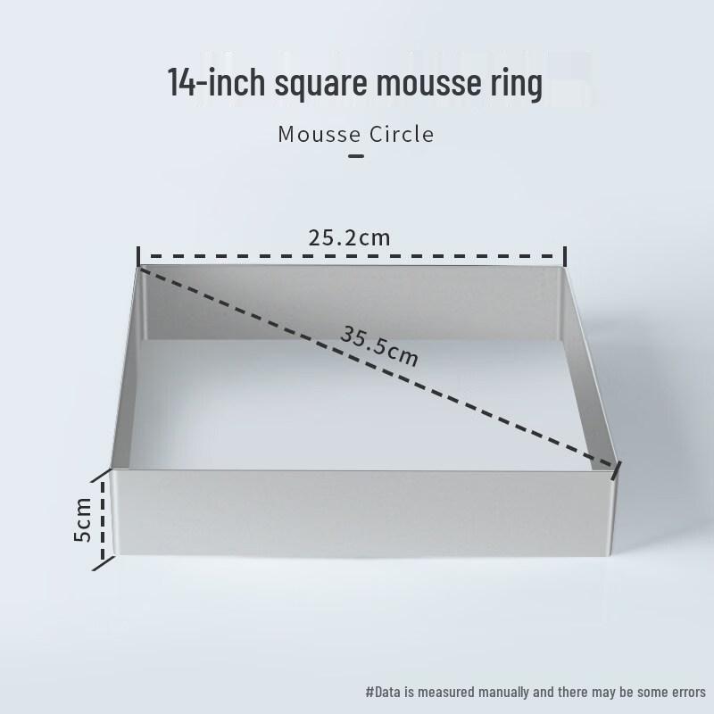 OEING Hög ringform för mousse i rostfritt stål