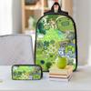 3Pcs Kuchipatchis School bags Set for Boy Girl Pencil Boxes Backpack Sets with Lunch Box For School Students Daypack