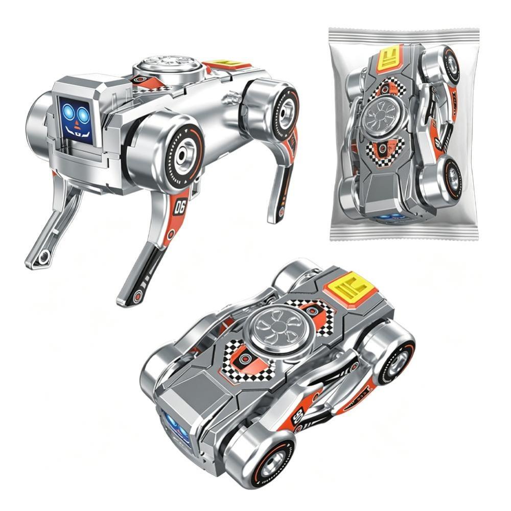 Creative Deformed Robot Dog Fidget Gyro Deformed Mechanical Dog Fidget Toys  Kids Toys серебряный