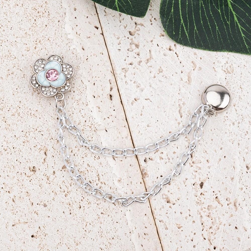 With Chain Magnetic Clothing Clips Legs Cuff Fixing Buttonless Clips Magnet Clips Shirts