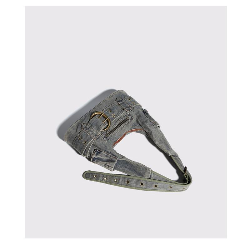 2025 Nowa Torba Dżinsowa Prana Styl Wysokiej Klasy Spicy Girl Torba Pod Ramię Codzienna Wszechstronna Torba Listonoszka do Pracy