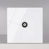 86 Type Creative White Glass Bedside Wall Switch with Indicator Light