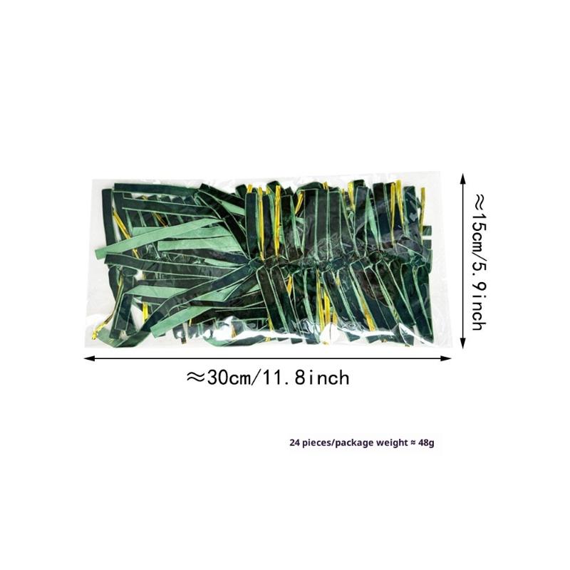 24 st Sammetsrosetter Julgransrosett Sammetsbandsrosett Vintage Kransdekoration Julklappsinslagning DIY Hantverk