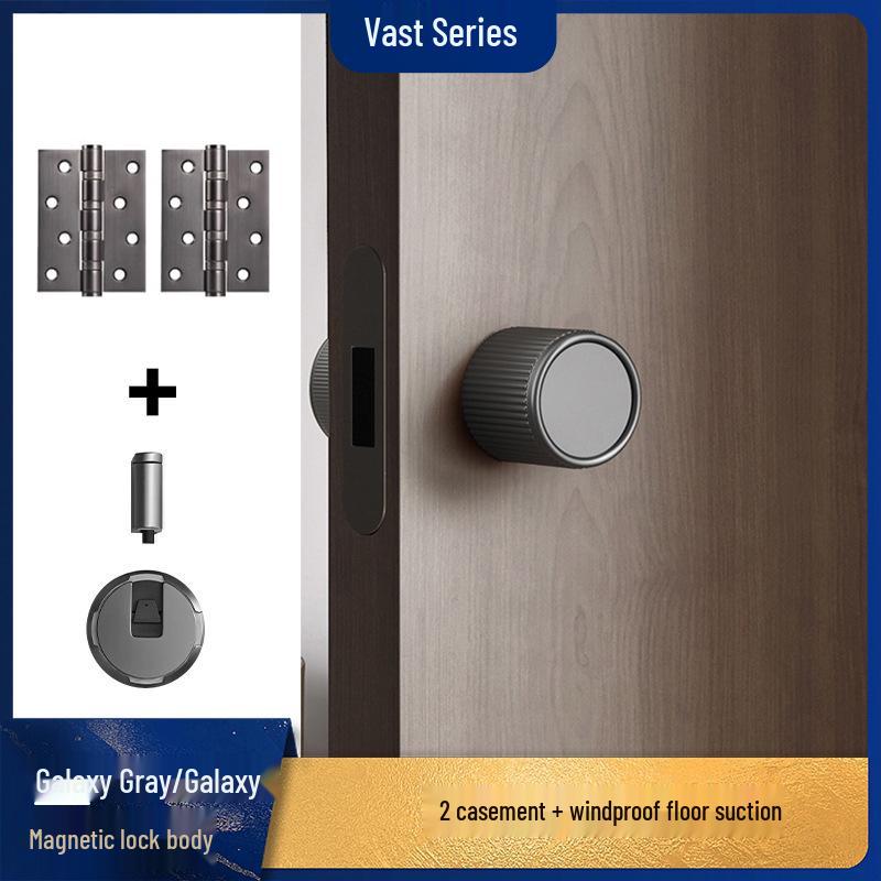 Minimalist Universal Indoor Door Handle Set for Bedroom and Bathroom