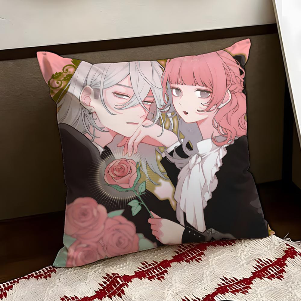 AnimeLove Angel Cushion Cover Reversible Soft Durable Pillow Cover Home Car MultiScene Use for Daily Comfort