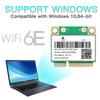 Mini PCI-E WiFi 6E Card MPE-AXE3000H - Tri-Band 802.11AX, BT5.2 Wireless Adapter for PC